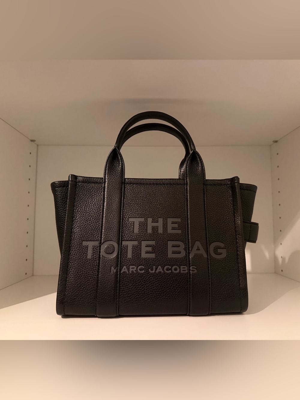 Marc Jacobs Black Leather 'The Tote Bag' small